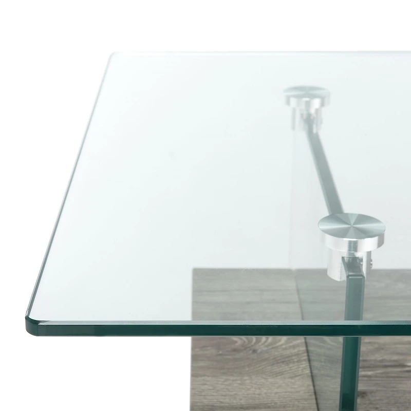 Safavieh Kayley Storage Glass Coffee Table