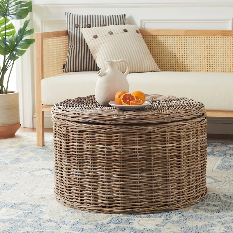 Safavieh Jesse Rattan Coffee Table