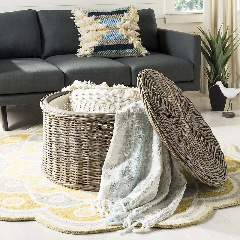 Safavieh Jesse Rattan Coffee Table