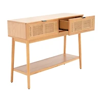 Safavieh Baisley Storage 2-Drawer Rattan Console Table