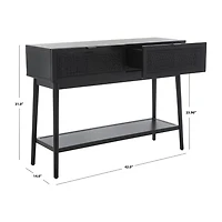 Safavieh Baisley Storage 2-Drawer Rattan Console Table