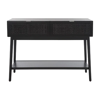 Safavieh Baisley Storage 2-Drawer Rattan Console Table