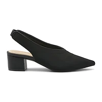 Adrienne Vittadini Gotham Womens Pointed Closed Toe Block Heel Pumps