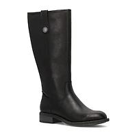 Frye and Co. Womens Charlize Stacked Heel Riding Boots
