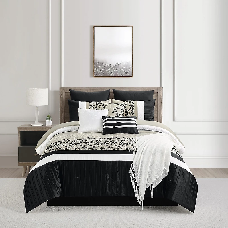 Eden & Oak Milano 10-pc. Midweight Embroidered Comforter Set