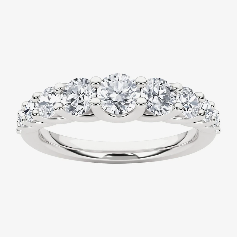 Grown Gorgeous Womens 2.5MM 1 CT. T.W. Lab White Diamond 14K Gold Anniversary Wedding Band