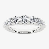 Grown Gorgeous Womens 2.5MM 1 CT. T.W. Lab White Diamond 14K Gold Anniversary Wedding Band
