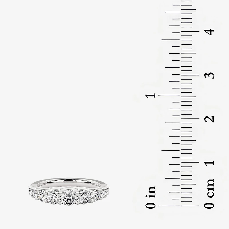 Grown Gorgeous Womens 2.5MM 1 CT. T.W. Lab White Diamond 14K Gold Anniversary Wedding Band