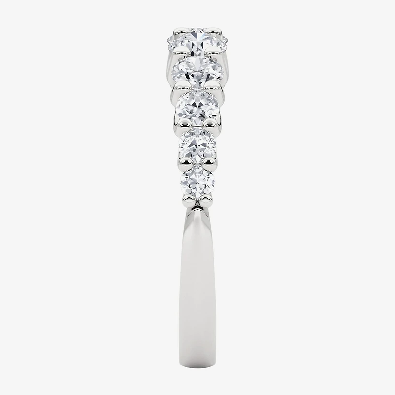 Grown Gorgeous Womens 2.5MM 1 CT. T.W. Lab White Diamond 14K Gold Anniversary Wedding Band