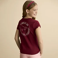 Xersion Little & Big Kid Girls Crew Neck Short Sleeve Regular Fit Graphic T-Shirt