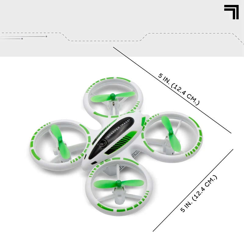 Sharper Image 2.4GHz RC Glow Up Stunt Drone with LED Lights