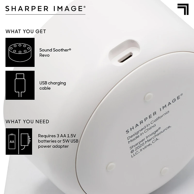 Sharper Image Sleep Therapy Sound Soother 4inch