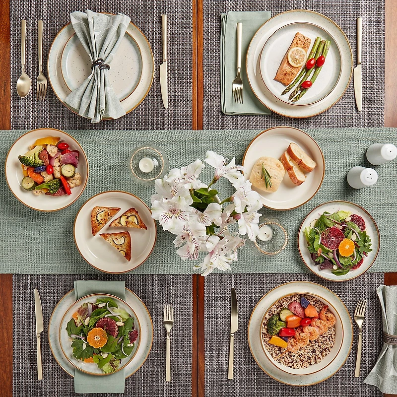 Tabletops Unlimited Hanover Sea 12-pc. Stoneware Dinnerware Set