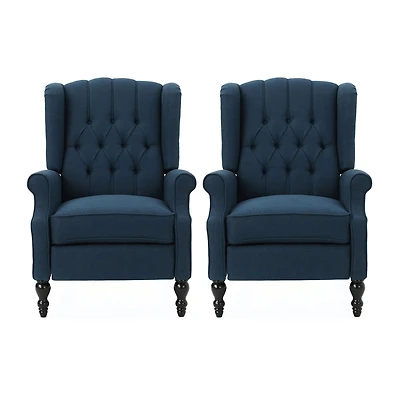2-pc. Tufted Roll-Arm Recliner