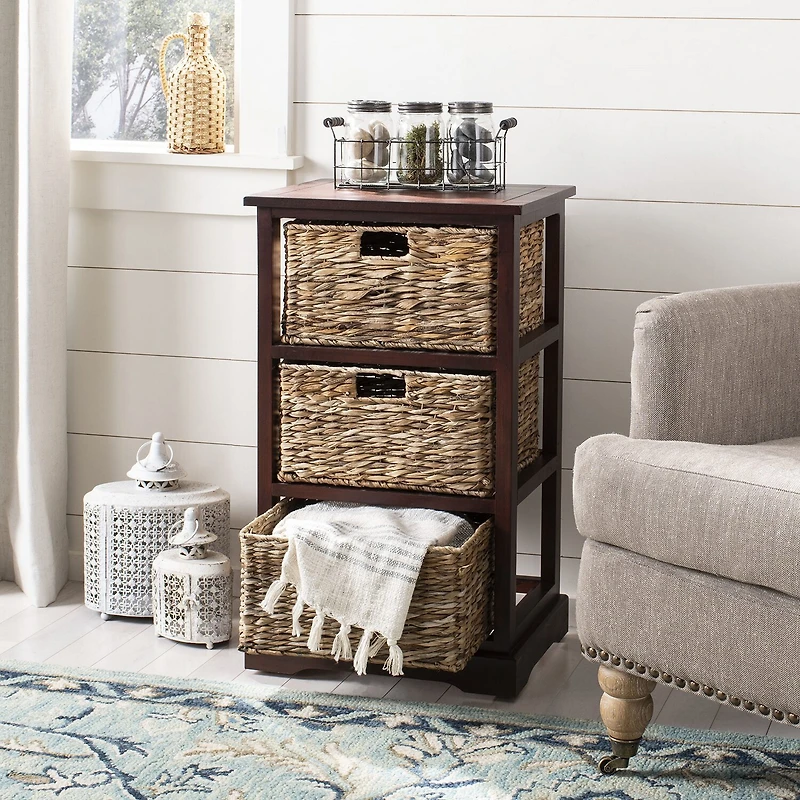 Safavieh Halle Storage 3-Drawer End Table