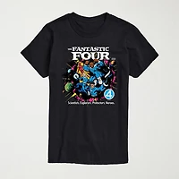 Mens Crew Neck Short Sleeve Regular Fit Marvel Graphic T-Shirt