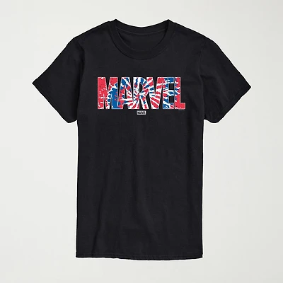 Mens Crew Neck Short Sleeve Regular Fit Marvel Big and Tall Graphic T-Shirt