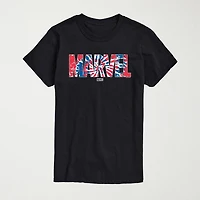 Mens Crew Neck Short Sleeve Regular Fit Marvel Big and Tall Graphic T-Shirt