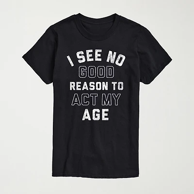 Mens Crew Neck Short Sleeve Regular Fit Big and Tall Graphic T-Shirt