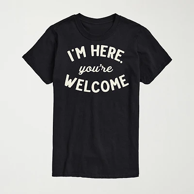 Mens Crew Neck Short Sleeve Regular Fit Big and Tall Graphic T-Shirt
