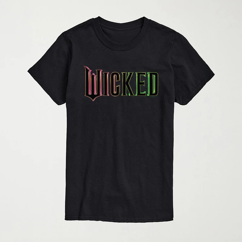 Mens Crew Neck Short Sleeve Regular Fit Wicked Big and Tall Graphic T-Shirt