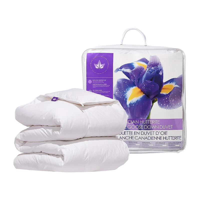 Canadian Down & Feather Company 725 Loft Hutterite White Goose Duvet - Regular Weight