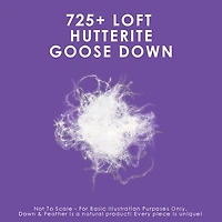 Canadian Down & Feather Company 725 Loft Hutterite White Goose Duvet - Regular Weight