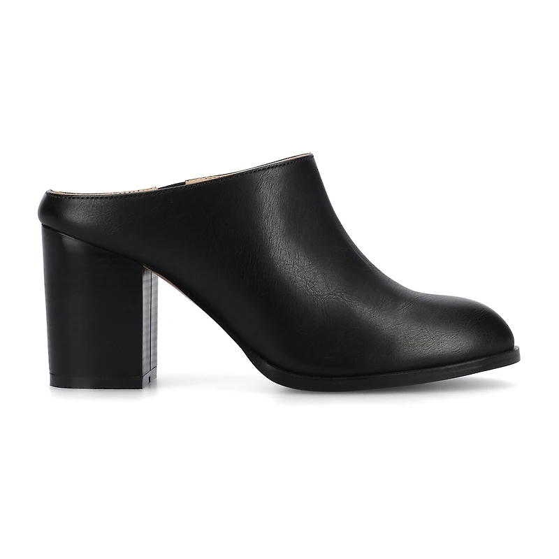 Journee Collection Womens Pointed Closed Toe Stacked Heel Pumps