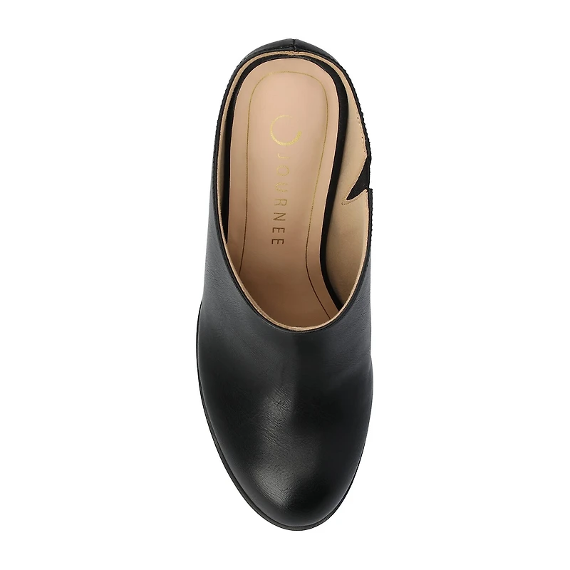 Journee Collection Womens Pointed Closed Toe Stacked Heel Pumps