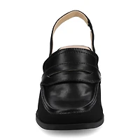 Journee Collection Henrika Womens Square Closed Toe Stacked Heel Pumps