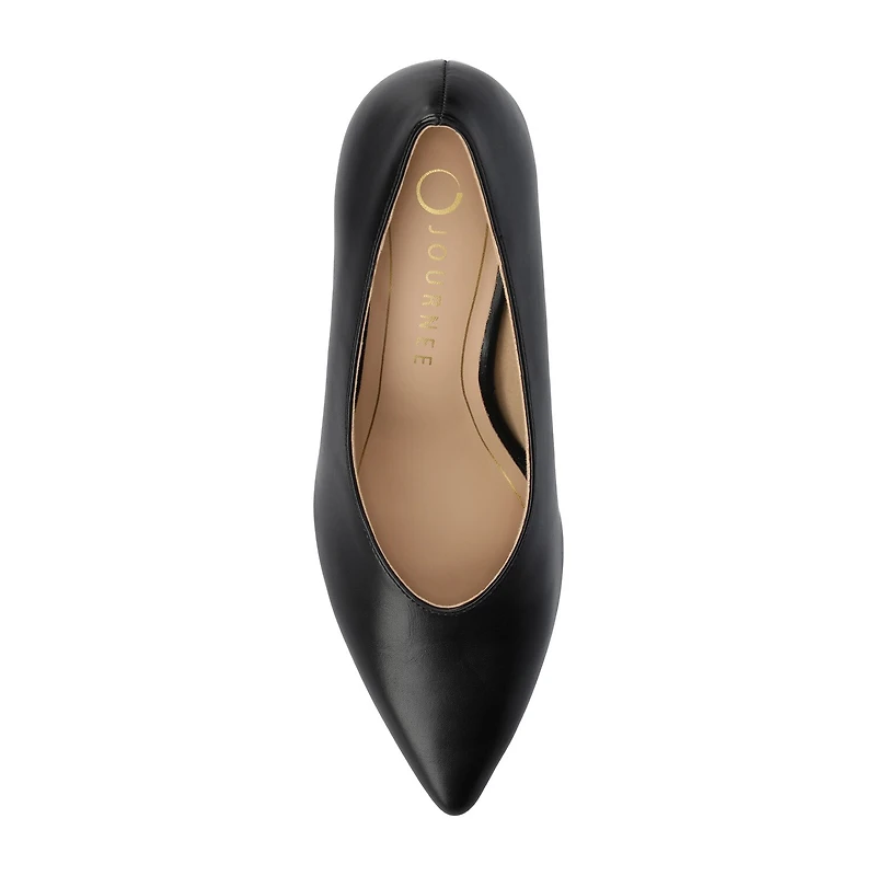 Journee Collection Womens Pointed Closed Toe Wedge Heel Pumps