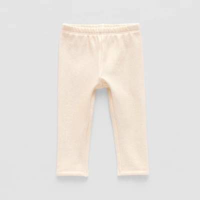 Okie Dokie Shimmer Baby Girls Fleece Skinny Full Length Leggings