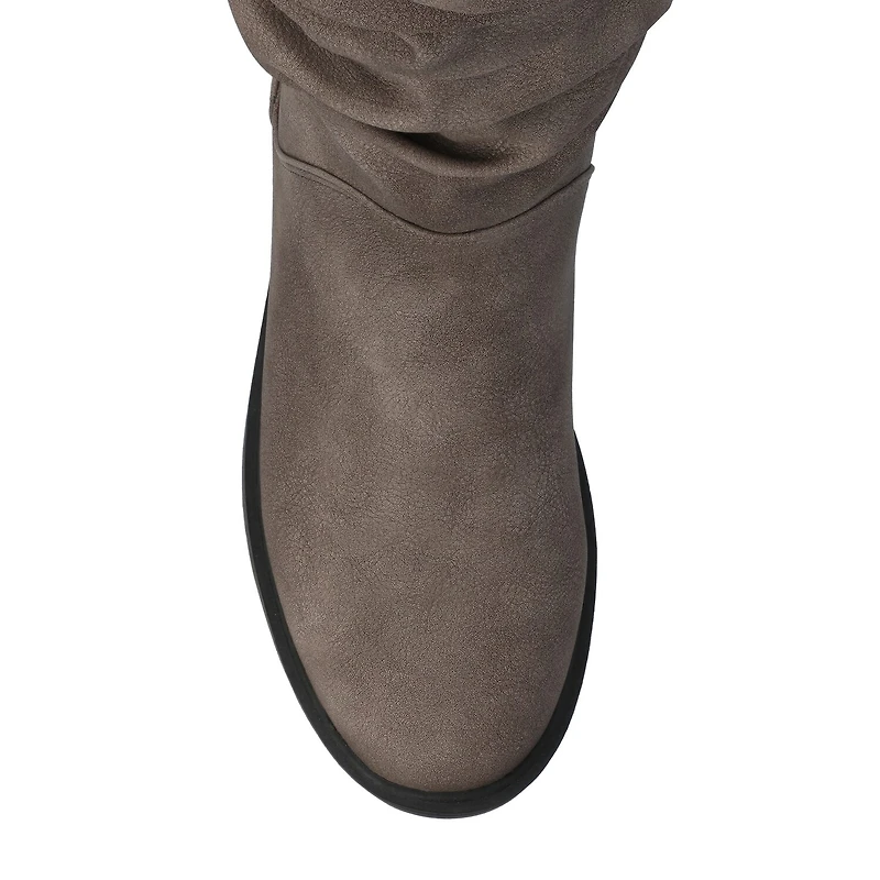 Journee Collection Womens Pennie Block Heel Dress Boots