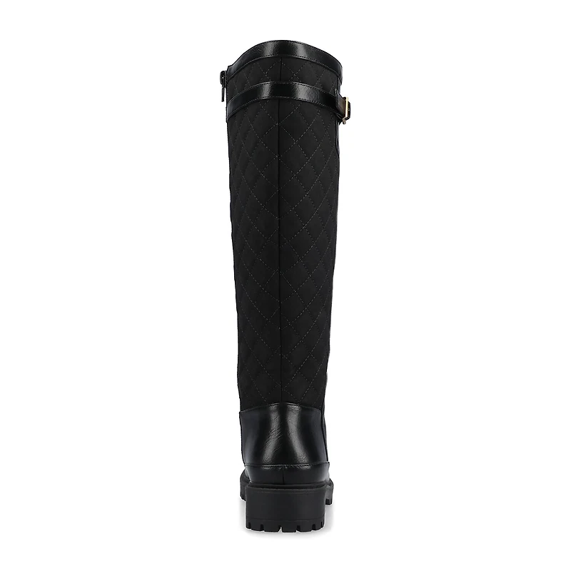 Journee Collection Womens Zemmie-Wc Wide Calf Block Heel Dress Boots