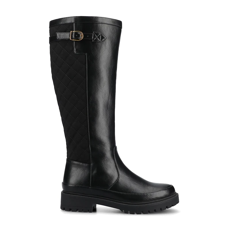 Journee Collection Womens Zemmie-Wc Wide Calf Block Heel Dress Boots