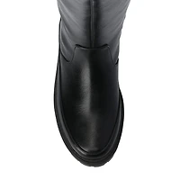 Journee Collection Womens Zemmie-Wc Wide Calf Block Heel Dress Boots
