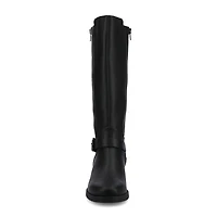 Journee Collection Womens Yasmina Block Heel Dress Boots