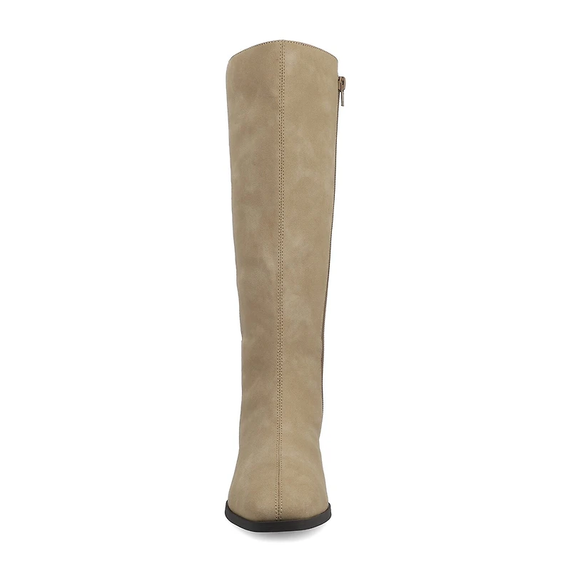 Journee Collection Womens Devri Stacked Heel Dress Boots