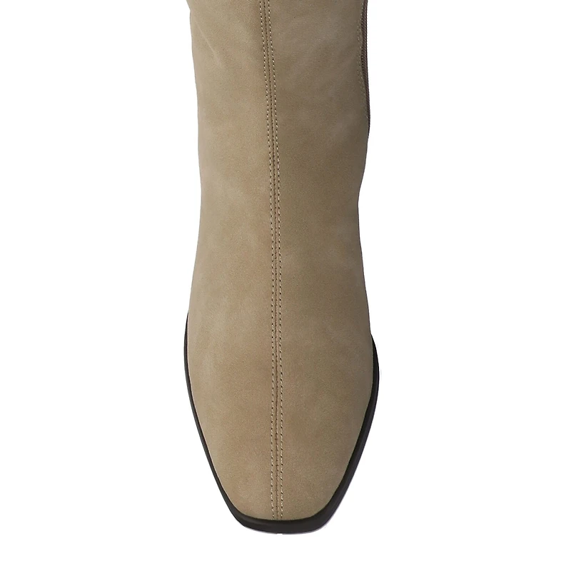 Journee Collection Womens Devri Stacked Heel Dress Boots