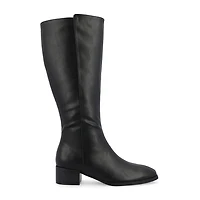 Journee Collection Womens Devri-Wc Wide Calf Stacked Heel Dress Boots