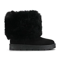 Journee Collection Womens Shanay Flat Heel Winter Boots