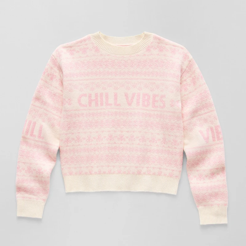 Thereabouts Little & Big Kid Girls Crew Neck Long Sleeve Pullover Sweater