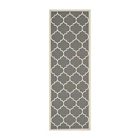 Safavieh Courtyard Collection Amias Geometric Indoor/Outdoor Runner Rug