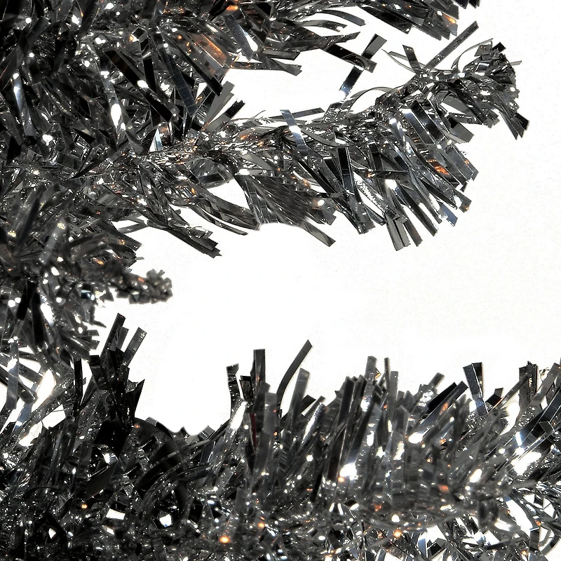 National Tree Co. Black Tinsel 6 Foot Christmas Tree