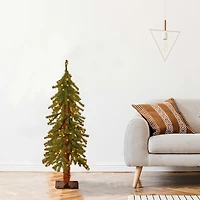 National Tree Co. Hickory Cedar 3 Foot Pre-Lit Cedar Christmas Tree