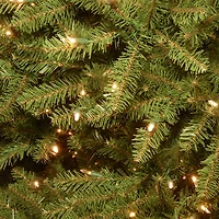 National Tree Co. Dunhill Fir Hinged 1/2 Foot Pre-Lit Fir Christmas Tree