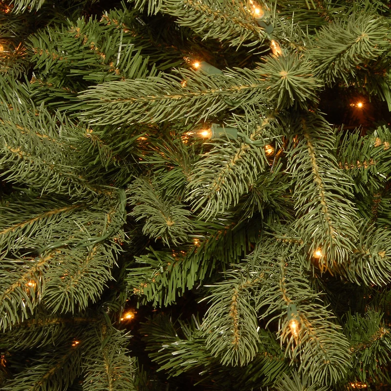 National Tree Co. Downswept Douglas Fir Hinged Foot Pre-Lit Fir Christmas Tree