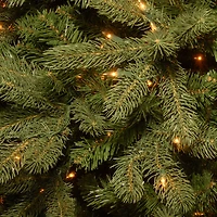 National Tree Co. Downswept Douglas Fir Hinged Foot Pre-Lit Fir Christmas Tree