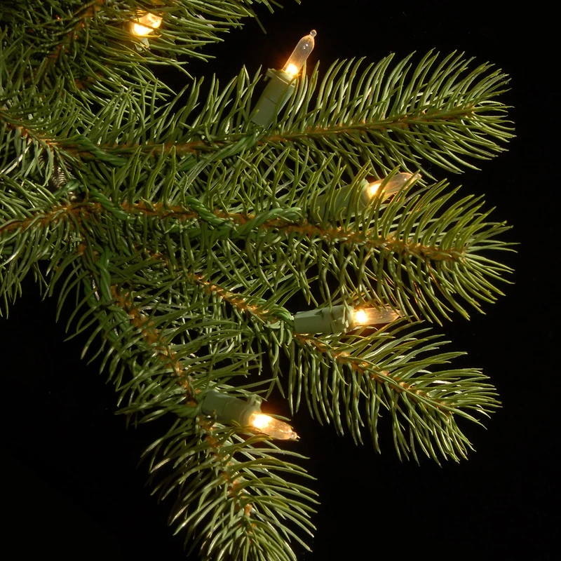 National Tree Co. Downswept Douglas Fir 4 Foot Pre-Lit Fir Christmas Tree