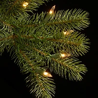 National Tree Co. Downswept Douglas Fir 4 Foot Pre-Lit Fir Christmas Tree